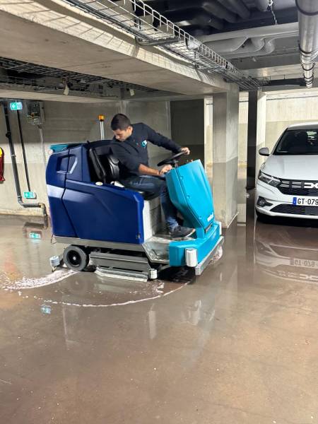 Intervention d’urgence : évacuation de l’eau et de la boue à Reichstett