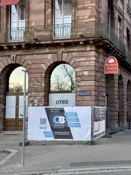 CB Services accompagne les travaux de rénovation du restaurant La Bourse à Strasbourg