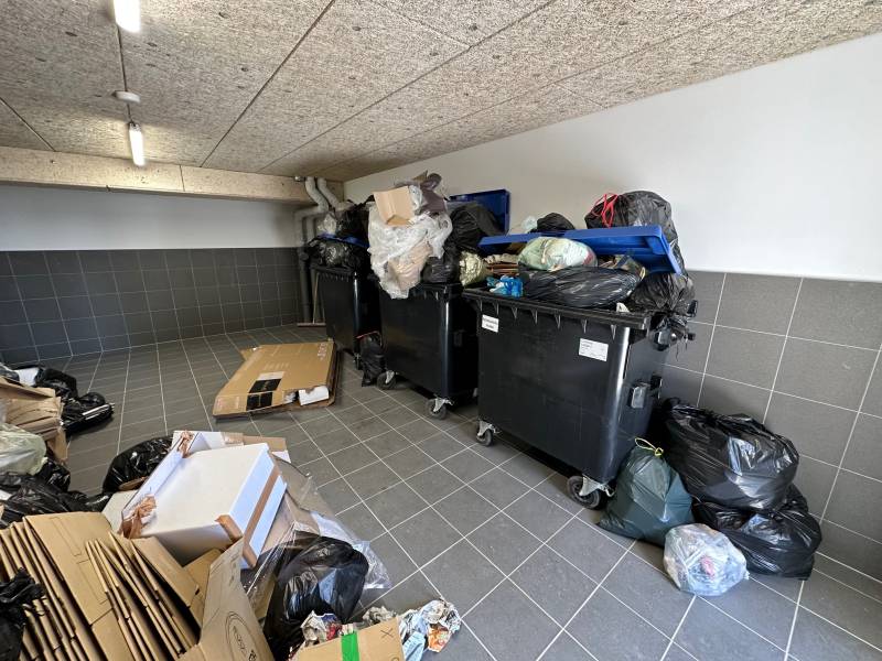 Intervention d'urgences dans un local poubelles à Schiltigheim pendant les jours fériés.